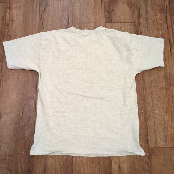 VTG World Gym Cyber Tech Adult XL Shirt Superhero Earth Muscle Single Stitch 90s - Picture 9 of 10